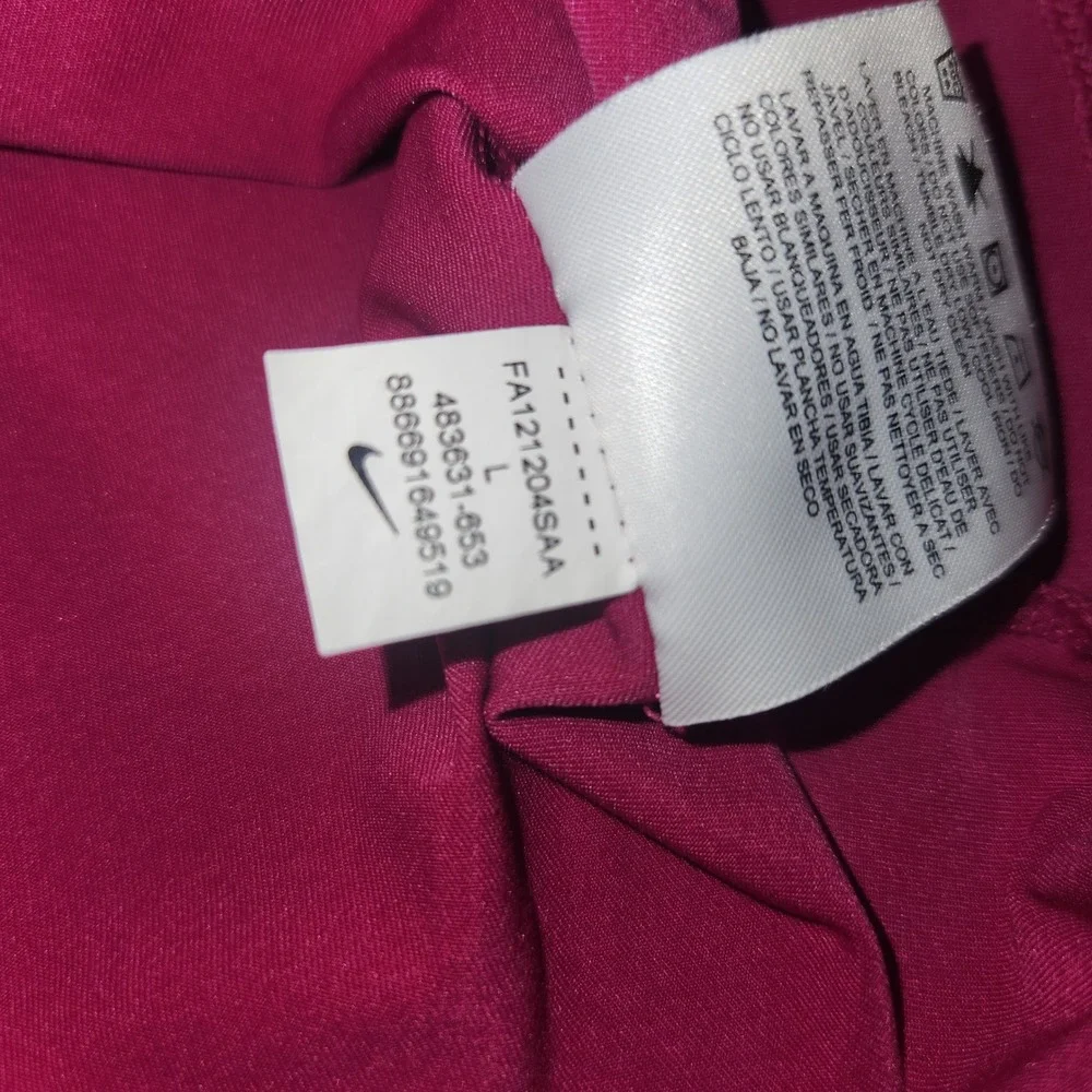Nike Golf‎ Dri-FIT Polo Shirt Girls Large Pink Orange Athletic Top